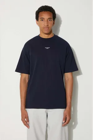 Drôle de Monsieur Bavlněné tričko Le T-Shirt Slogan Classique tmavomodrá barva