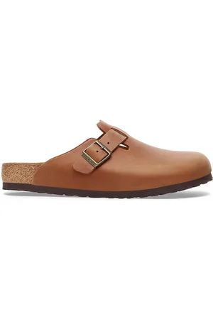 Birkenstock Nubukové pantofle Boston barva