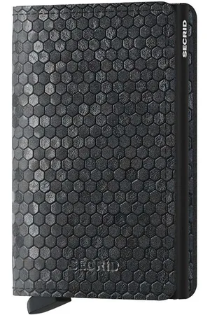 Secrid Kožená peněženka Slimwallet Hexagon Black barva