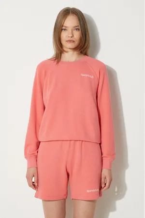 Sporty & Rich Mikina Serif Logo Soft Crewneck dámská