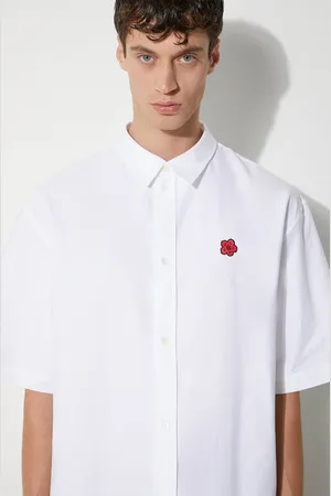 Kenzo Bavlněná košile Boke Flower Crest Shortsleeve Shirt barva