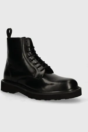 Kenzo Kožené boty Ukio Lace Up Boots pánské