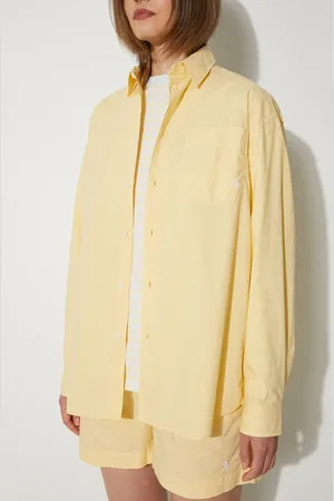 Sporty & Rich Bavlněná košile SRC Embroidered Oversized Shirt barva