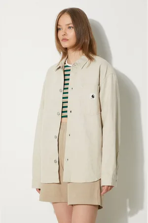 Carhartt Košile s příměsí lnu Ethel Shirt Jac barva