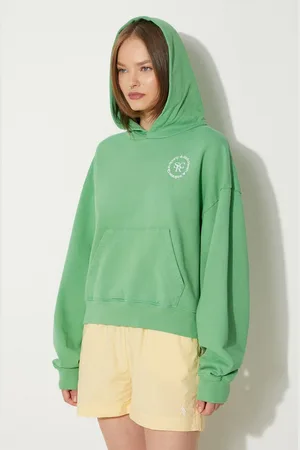 Sporty & Rich Bavlněná mikina SRHWC Cropped Hoodie dámská