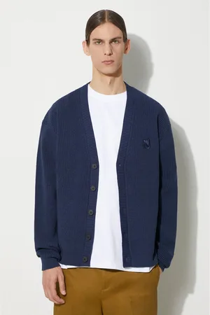 Maison Kitsuné Kardigan Neil Barrett Bold Fox Head Patch Comfort Ribbed Cardigan pánský