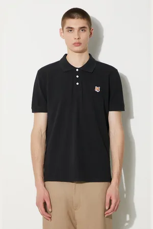 Maison Kitsuné Bavlněné polo tričko Fox Head Patch Regular Polo barva