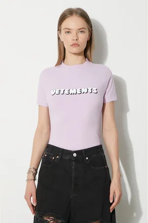 Vetements Tričko Bubble Gum Logo Fitted barva