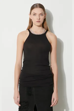 Rick Owens Bavlněný top Rick Owens Racer Back Tank barva