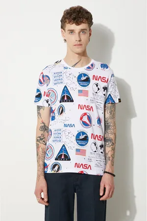 Alpha Industries Bavlněné tričko x NASA barva