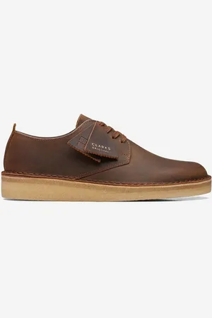 Clarks Kožené polobotky Clarks Coal London Beeswax 26171493 barva