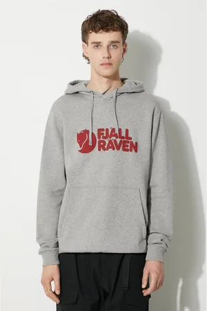 Fjällräven Bavlněná mikina Logo Hoodie F84144 020-999 pánská