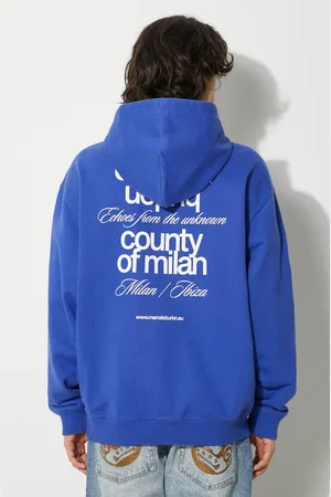 MARCELO BURLON Mikina MBCM Slogan Comfort Hoodie pánská