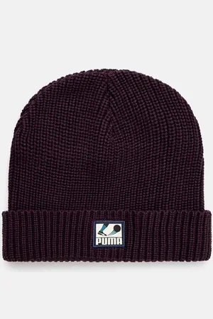 PUMA Bavlněná čepice Classics Graphic Short Beanie barva