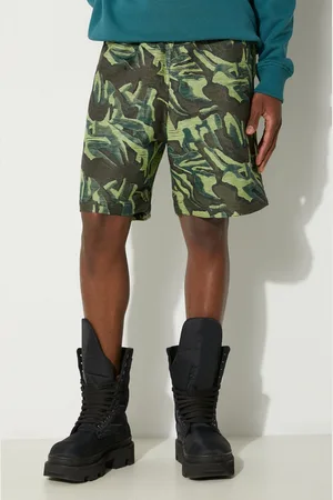 WoodWood Kraťasy Kurt Fil Coupe Shorts 12315205-7184 DARK GREEN pánské