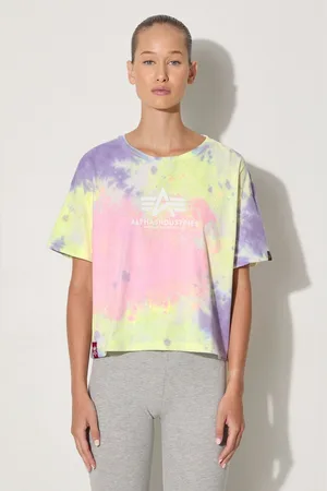 Alpha Industries Bavlněné tričko Basic Tee Batik COS Wmn barva