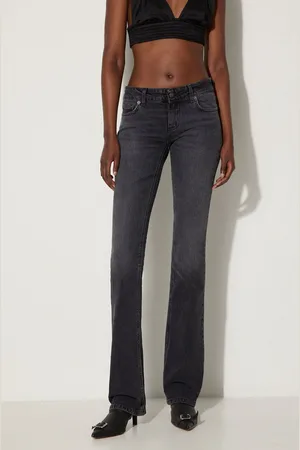 Fiorucci Džíny Faded Black Low Rise Bootcut Jeans dámské