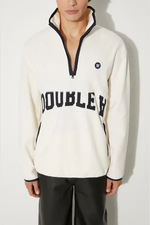 WoodWood Mikina Jay Zip Fleece Sweatshirt 10245612-2487 OFF WHITE pánská