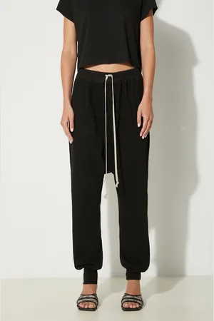 Rick Owens Bavlněné tepláky Rick Owens Prisoner Drawstring barva