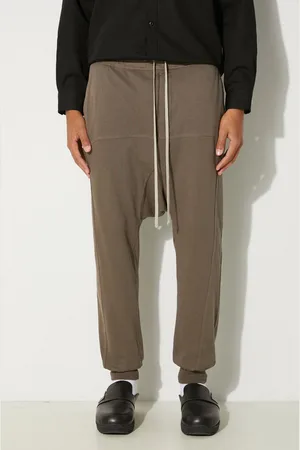 Rick Owens Bavlněné tepláky Rick Owens Prisoner Drawstring barva