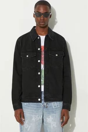 WoodWood Bunda Ivan Denim Jacket 12235109-7051 BLACK barva