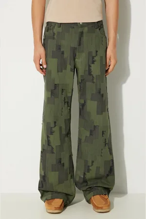 MARCELO BURLON Džíny AOP Cross Wide Pants pánské