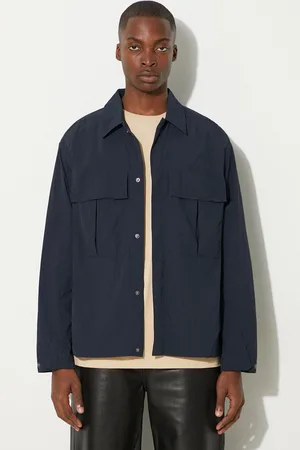 WoodWood Bunda Lennon Nylon Overshirt 12315301-5066 NAVY pánská