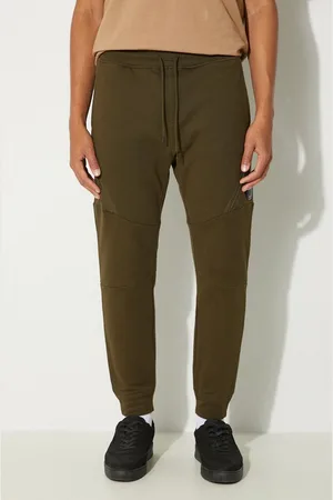 C.P. Company Bavlněné tepláky Diagonal Raised Fleece Lens Sweatpants barva