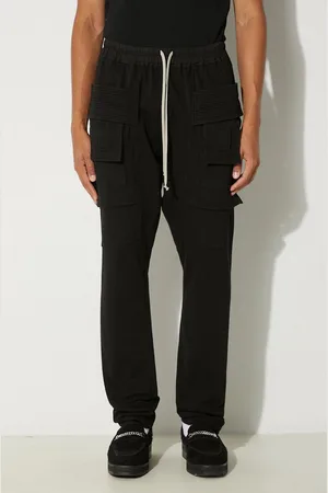 Rick Owens Bavlněné tepláky Rick Owens Creatch Cargo Drawstring barva