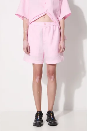 The Pangaia Lněné kraťasy DNA Linen Mid Length Shorts barva