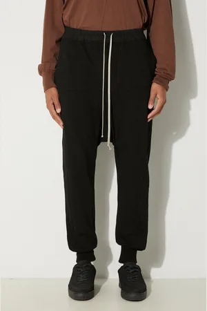Rick Owens Bavlněné tepláky Rick Owens Prisoner Drawstring barva