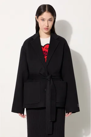Kenzo Vlněná bunda Double Face Workwear Jacket barva