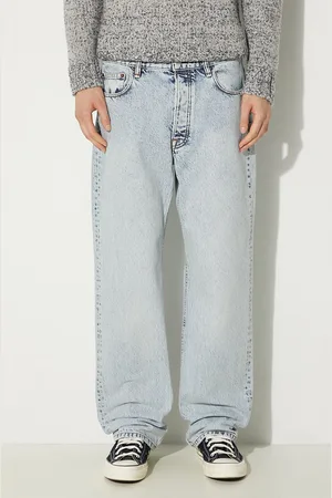 WoodWood Bavlněné džíny Al Rigid Denim Straight Fit Strainght 12225804-7051 OFF WHITE