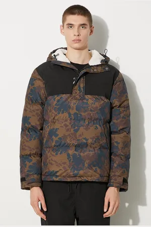 WoodWood Péřová bunda Andy Down Anorak 12035909-1223 KHAKI AOP pánská
