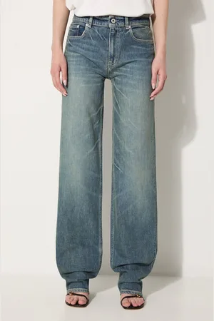 Kenzo Džíny Asagao Regular Waist Fit Jeans dámské