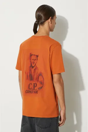 C.P. Company Bavlněné tričko 24/1 Jersey Pencil Effect Graphics barva