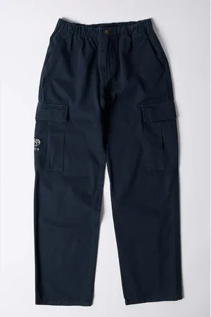 By Parra Bavlněné kalhoty Alien Pants tmavomodrá barva
