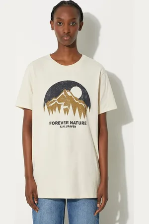 Fjällräven Bavlněné tričko barva