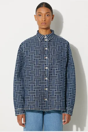Kenzo Džínová košile Dropped Shoulders Shirt dámská