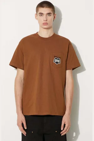Carhartt Bavlněné tričko S/S Heart Train Pocket barva
