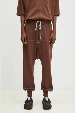 Rick Owens Bavlněné tepláky Rick Owens Prisoner Drawstring barva