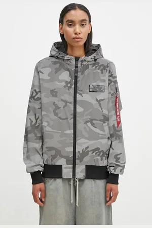 Alpha Industries Bunda MA-1 LW Hooded Refl. Camo 126138RC 125 barva