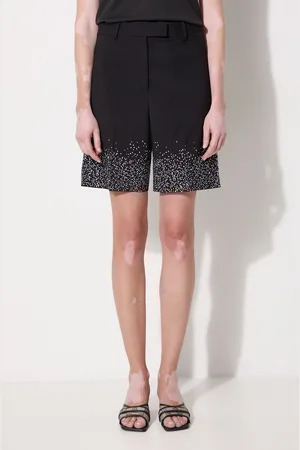 J.W.Anderson Vlněné šortky Crystal Hem Tailored Shorts barva