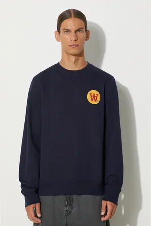 WoodWood Bavlněná mikina Tye Badge 10285603-2424 NAVY pánská