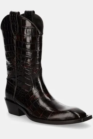 MARTINE ROSE Westernové kožené boty Cowboy Boot dámské