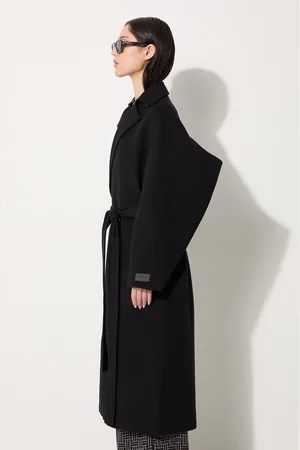Kenzo Vlněný kabát Long Cashemere Coat barva