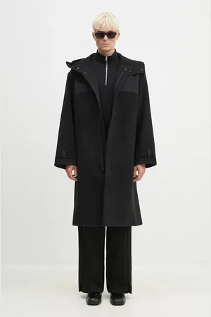 Y-3 Vlněný kabát Mellton Coat barva