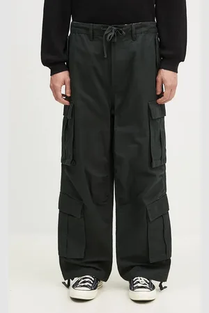 Vans Bavlněné kalhoty Premium Classics LX Baggy Cargo Pant zelená barva