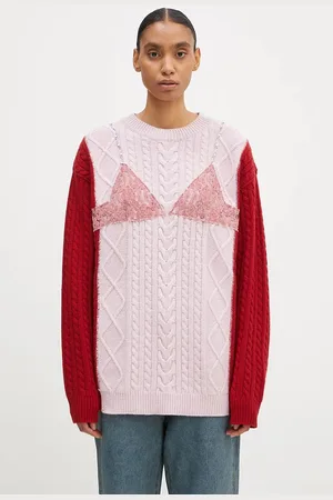 Andersson Bell Vlněný svetr Lace Lingerie Boyfriend-Fit Knit dámský