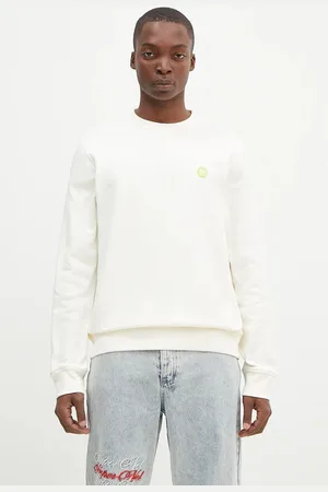 WoodWood Bavlněná mikina Tye Sweatshirt 10255604-2424 OFF WHITE barva